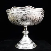 کاسه ارتفاع 19 سانت قلم گل وبوته کعب دارbowl